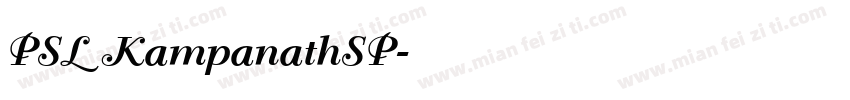 PSL KampanathSP字体转换